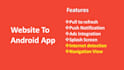 convert your  website to the webview app for android and ios