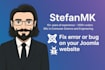 fix error or bug on your joomla website