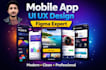 design mobile app UI UX in figma