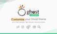 customize ghost cms theme for your blog or website