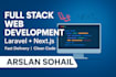be your full stack laravel and next js developer for web development