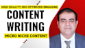 do professional article blog website content SEO writing