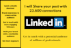 share your linkedin post with my 25,000 professional connections