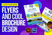 design professional flyer, brochure, poster, card