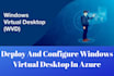 deploy and setup windows virtual desktop in cloud azure AWS google