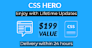 install css hero plugin with lifetime updates