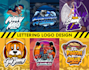 dope make lettering, typography custom logo design