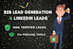 provide targeted b2b lead generation, linkedin lead generation for any industry