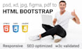 convert psd to HTML bootstrap 5