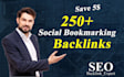 create manually 250 social bookmarking backlinks