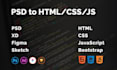 convert PSD to HTML responsive