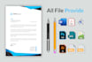 design simple and nice looking letterhead word template