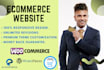 create and customize ecommerce website with woocommerce