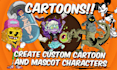 design and create cartoon and mascot characters