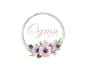 make a feminine watercolor floral logo design