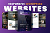 design or develop a high converting wordpress elementor website