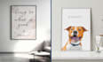 create wall art design and vintage poster design