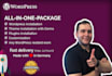 install wordpress, your theme, your plugins and import demo