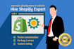 fix shopify error, develop, customize ecommerce website