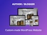 create a responsive author or blogger website in wordpress