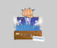 design modern box party logo