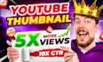design viral youtube thumbnails for high CTR and views