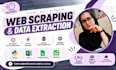 do python web scraping, data extraction and web research