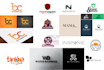 do modern minimalist creative business logo design with copyright
