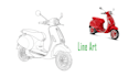 your photo into digital line art