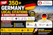 do 350 germany local citations and directory submission for local seo
