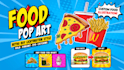 turn your food photo into retro pop art illustration