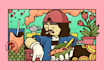 make a custom colorful illustration design for you