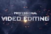 do professional video editing and motion graphics