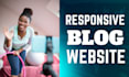 create a modern responsive wordpress blog website