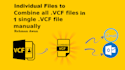 convert your multiple vcard contacts to 1 single vcard file