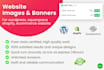 design wordpress,shopify website images, banners