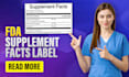 create your supplement facts label