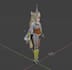 make a simple 3d rig for your character in blender