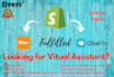 be your shopify store, virtual assistant