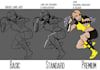 draw a cartoon character design based on your description