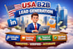 do b2b lead generation, linkedin leads, email list building