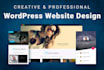 build a nice wordpress website with elementor