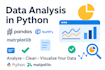 do data analysis in python pandas, matplotlib, and numpy