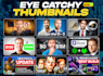 design eye catchy youtube thumbnails that drives clicks
