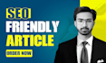 write SEO friendly article or blog in 24 hours