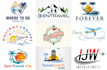 do adventure outdoor hiking mountain transport and travel logo