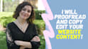 proofread and copy edit your website content