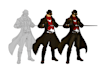 create character design in cartoon and anime style