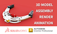 make 3d cad model in autodesk inventor or solidworks