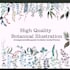 draw a botanical illustration by hand or vector digital art